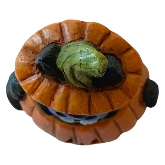 Stone Bunny Inc Black Cat In A Pumpkin Telle M Stein Halloween Figure Vintage. - Picture 4 of 14